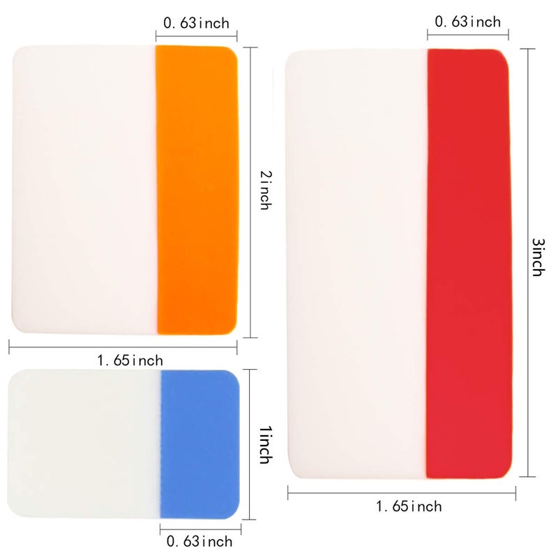 KICNIC Sticky Tabs 480 Pcs, Adhesive Book Tabs, Page Markers, 1 Inch, 2 Inch, 3 Inch Annotation Tabs, Labels for Books, Notebooks, Files, Binders, Bible, Flags for Office and School Use (10 Colors) - Image 3